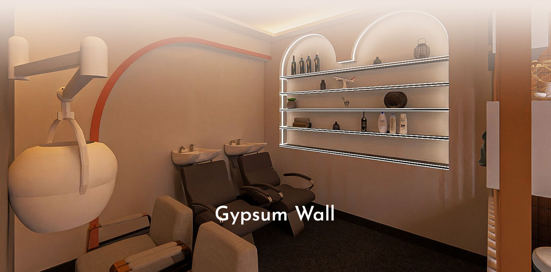 Gypsum work