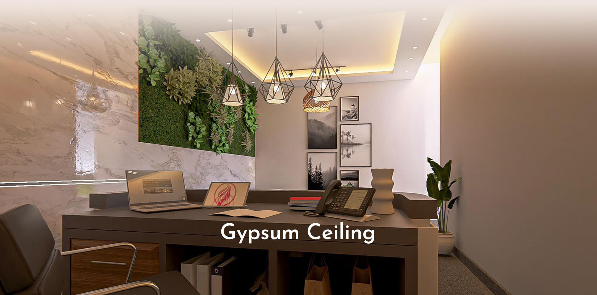 Gypsum work