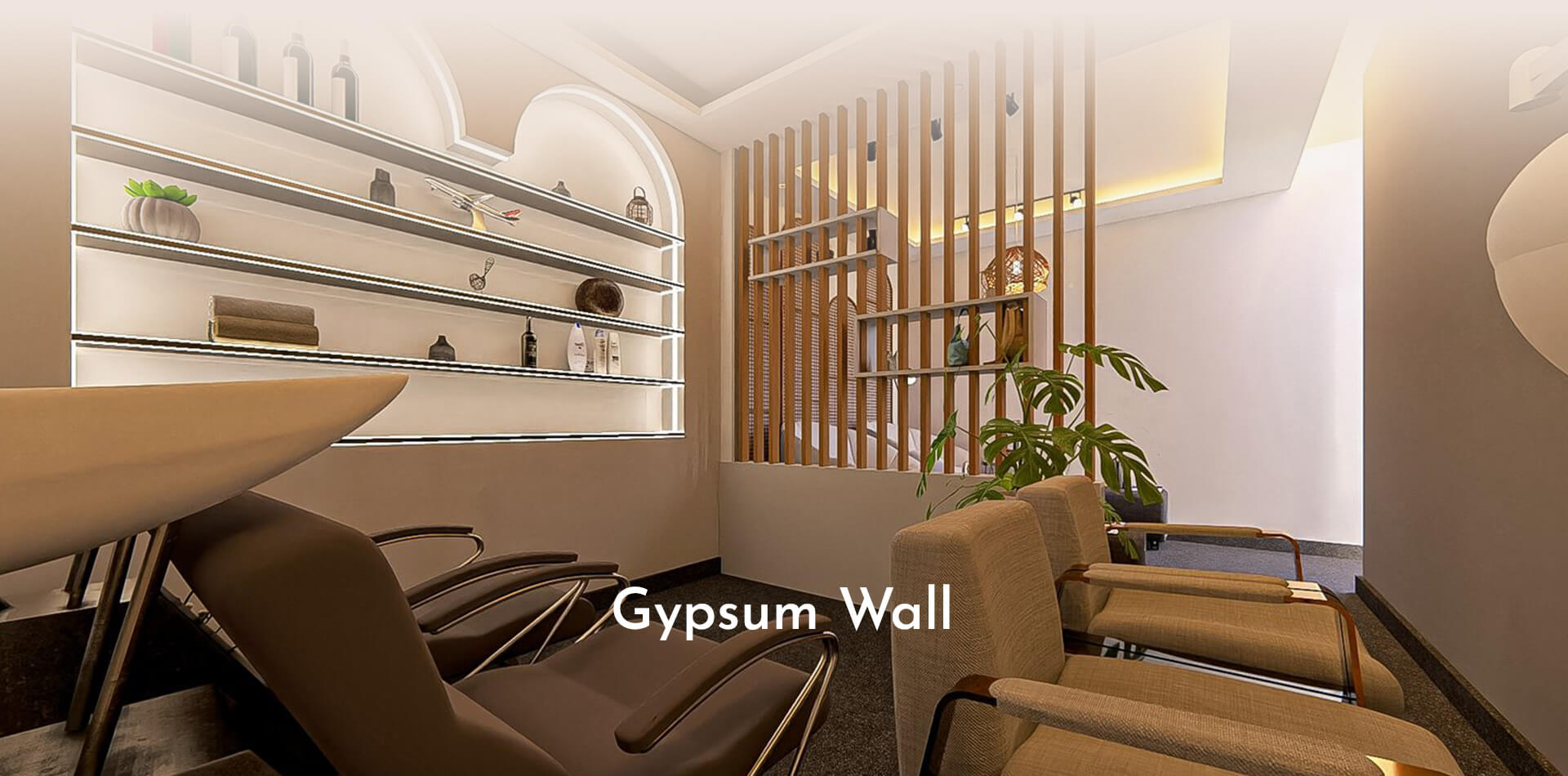 Gypsum work